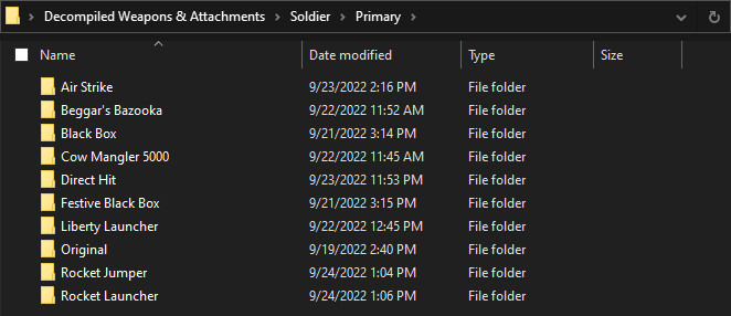 Tf2 24 File Decompiled Weapons & Attachments Modding Tool for Team Fortress 2 | TF2 ...