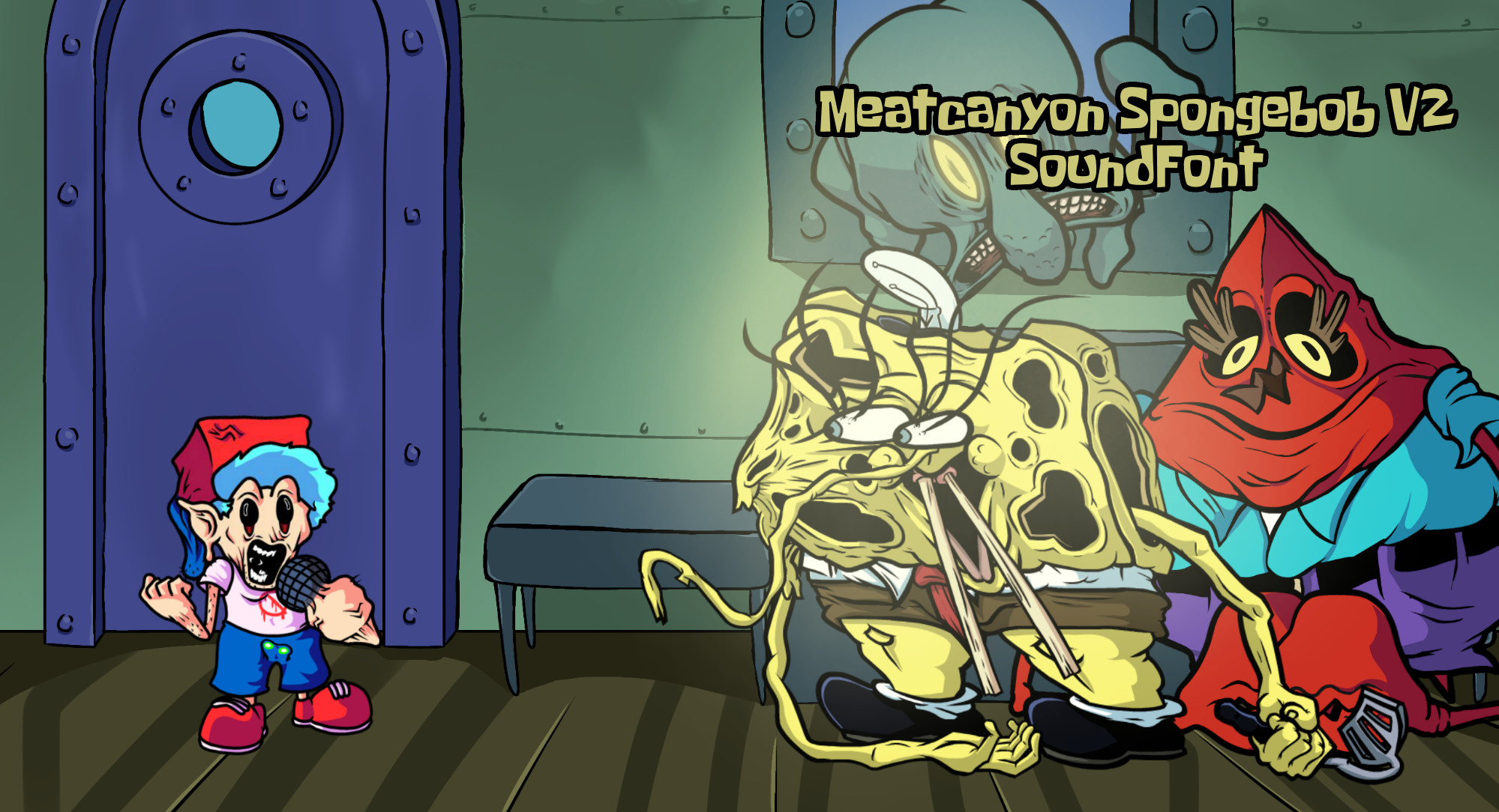 V2 MeatCanyon Spongebob SoundFont [Friday Night Funkin'] [Modding Tools]