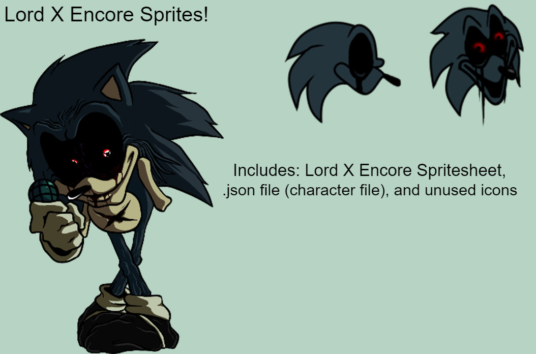 Lord X Internal Sprites (Do not click.) [Friday Night Funkin'] [Modding  Tools]