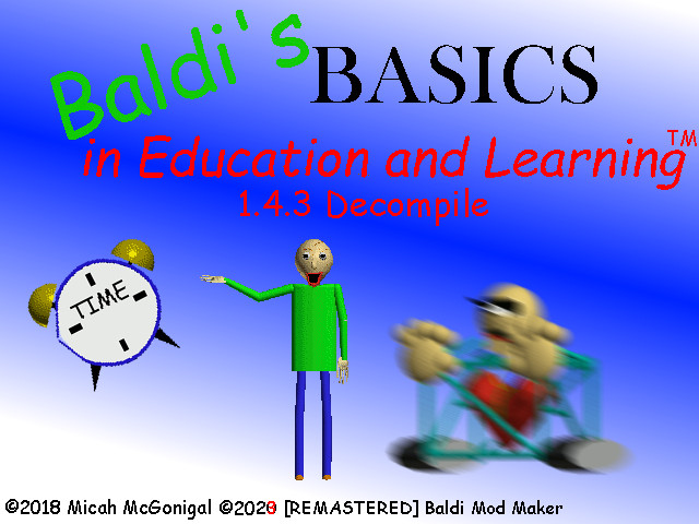 NEW HACK UPDATE 1.4.3 in Baldi's Basics in Education & Learning