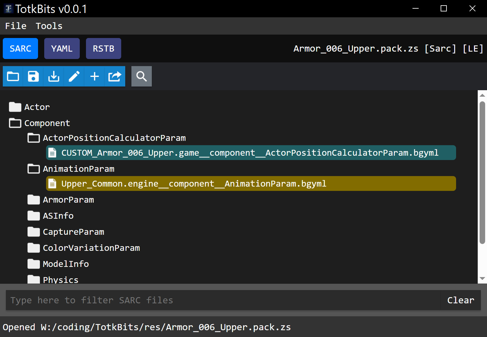 Totkbits v0.1.0 (experimental release) Modding Tool for The Legend of ...