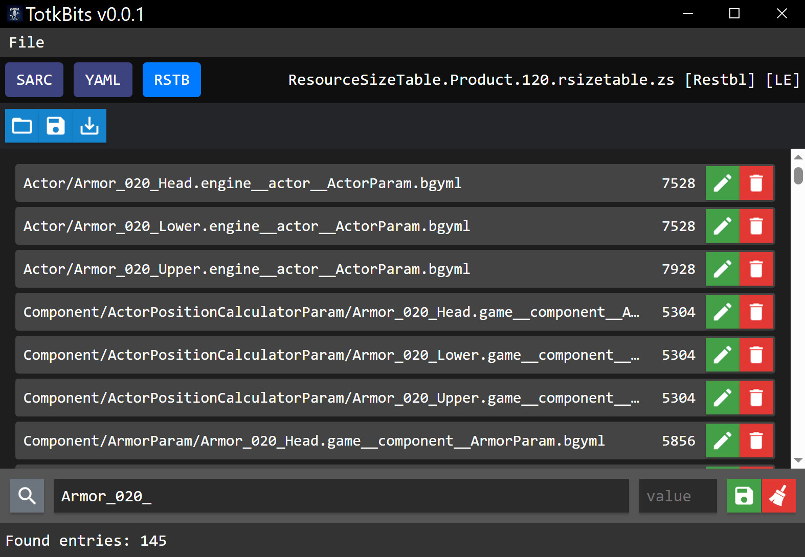 Totkbits v0.1.0 (experimental release) Modding Tool for The Legend of ...