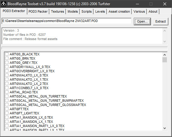 BloodRayne Toolset (PodTools) Modding Tool for BloodRayne 2 | BR2 ...