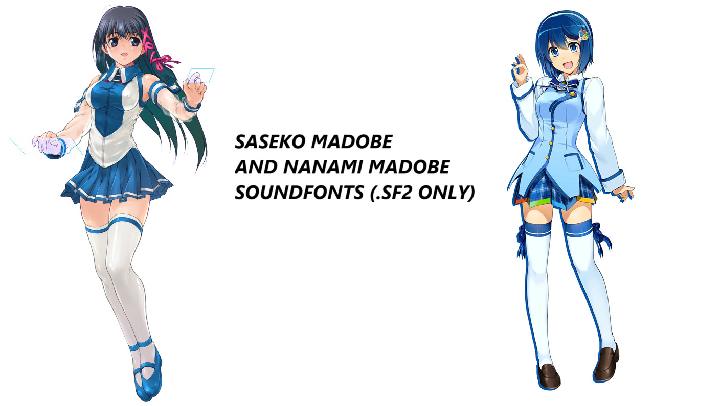 saseko Saseko And Nanami Madobe Soundfonts (.SF2 Only) [Friday Night Funkin']  [Modding Tools]