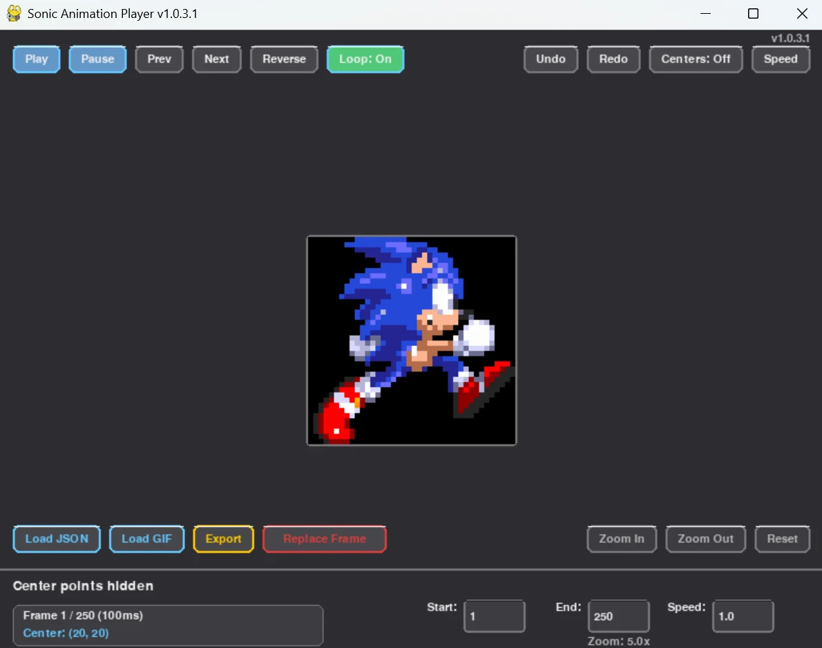 SonicAnimationPlayer Modding Tool for Sonic 3 A.I.R. | S3AIR Modding Tools