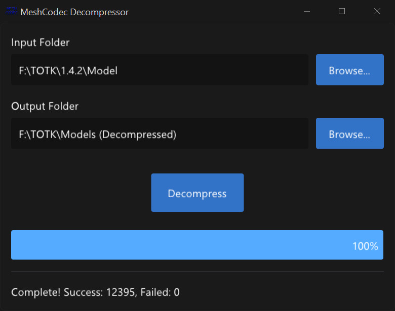 MeshCodec Decompressor Modding Tool for The Legend of Zelda: Tears of ...