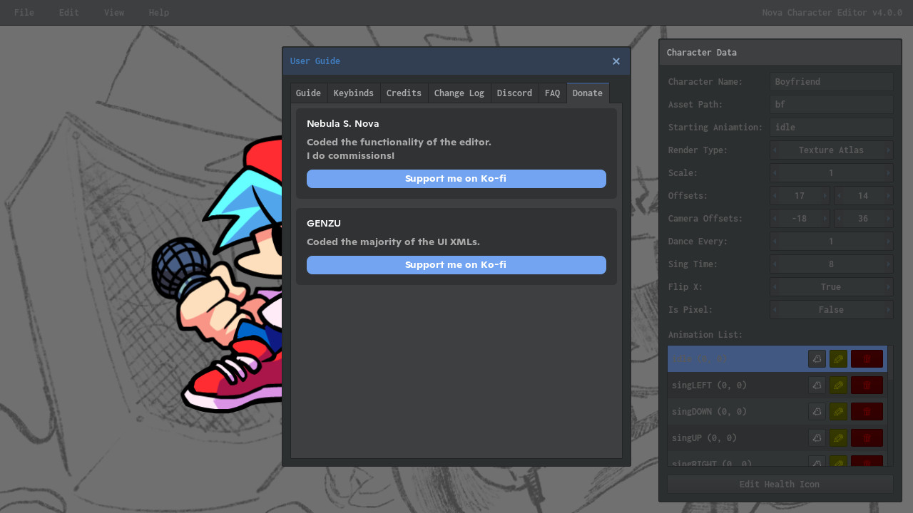 Fnf Modchart Editor V-Slice Character Editor V4 Modding Tool for Friday Night Funkin' | FNF ...