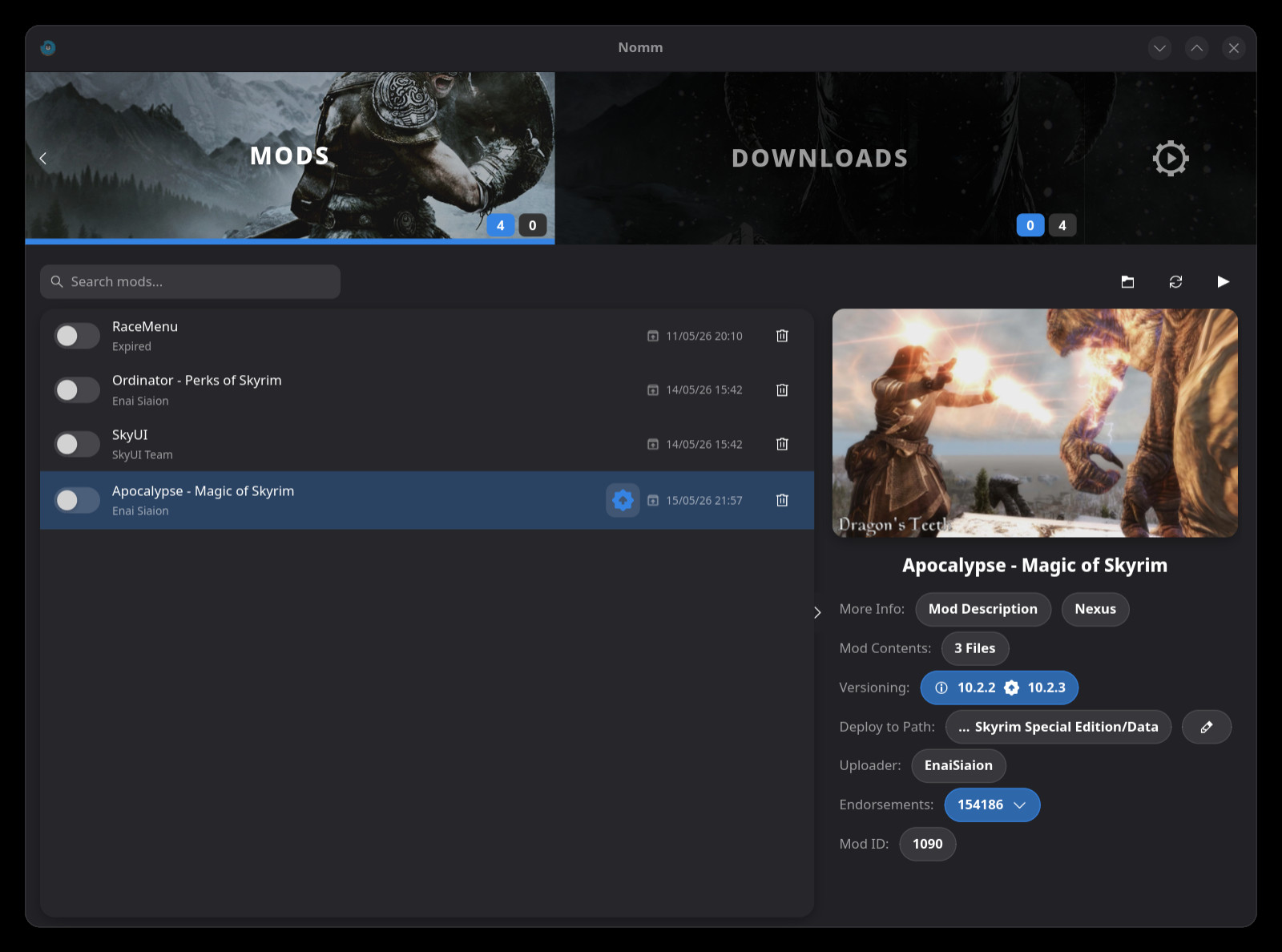 NOMM (Linux Mod Manager) Modding Tool for GameBanana | GB Modding Tools