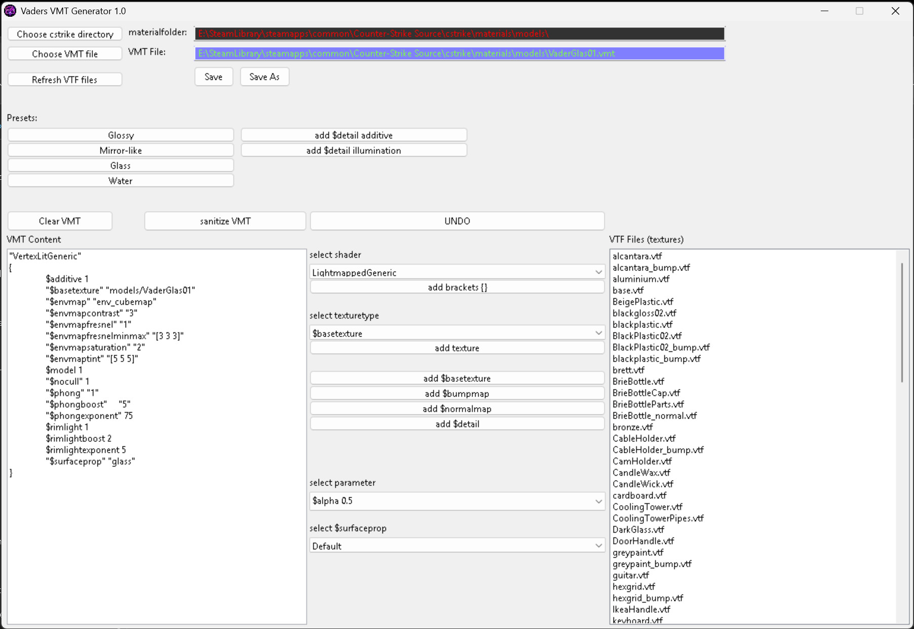 VVMT VMT Generator Modding Tool for Counter-Strike: Source | CS:S ...