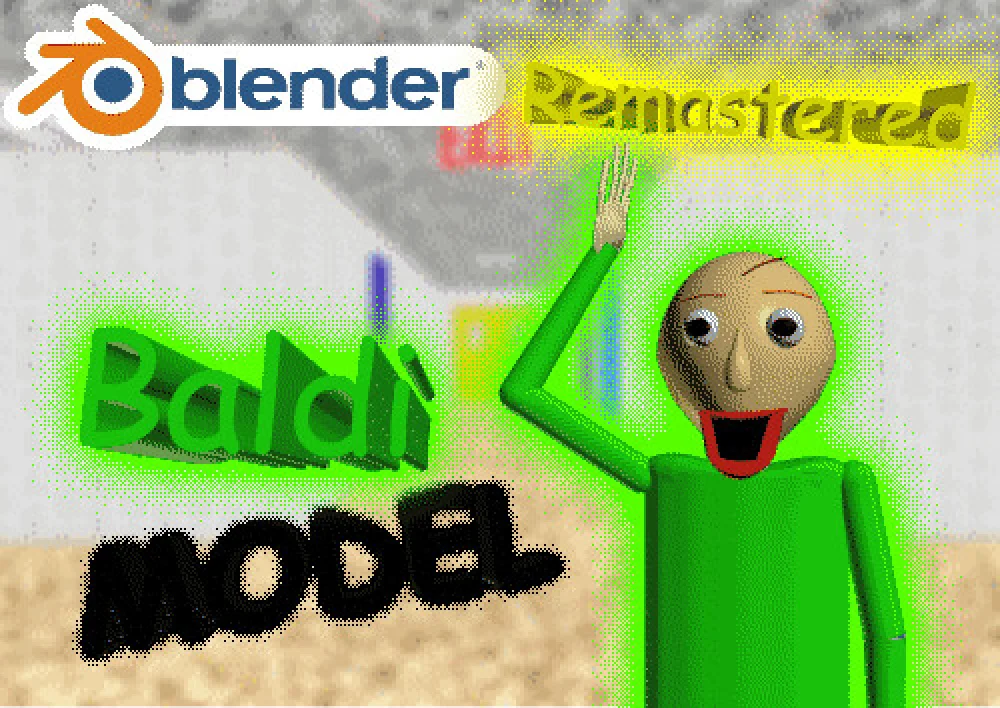 The Ultimate Baldi Model For Blender VER 10 Modding Tool for Baldi's ...