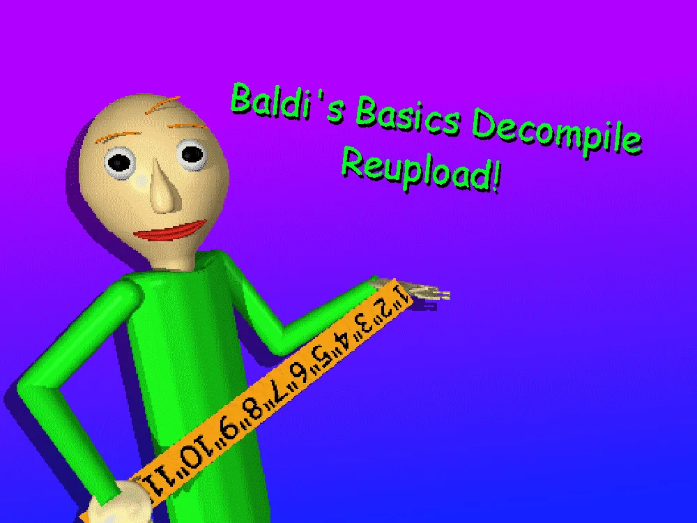 Baldi's Basics Open Source Reuploaded Modding Tool for Baldi's Basics ...