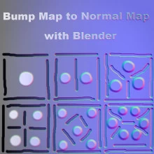 How to bake Bump Maps as Normal Maps with Blender