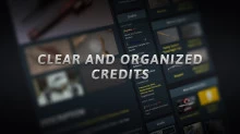 Clear and Organized Credits
