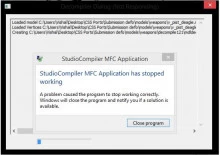 How to fix "Studio Compiler MFC application" error