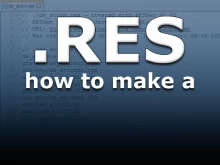 How to make a .RES file