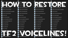 How to restore TF2 voicelines for PF2