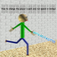 How to change the Player's speed!