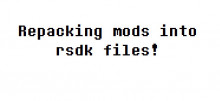 How to make the mod files into an RSDK file