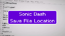 How To: Locate Sonic Dash Save File