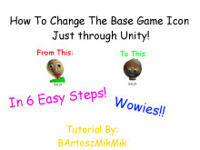 How To Change The Base Game Icon! (Unity Method)