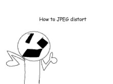 how to JPEG distort