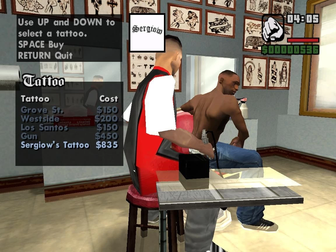 All Tattoo Parlors  GTA San Andreas Wiki Guide  IGN