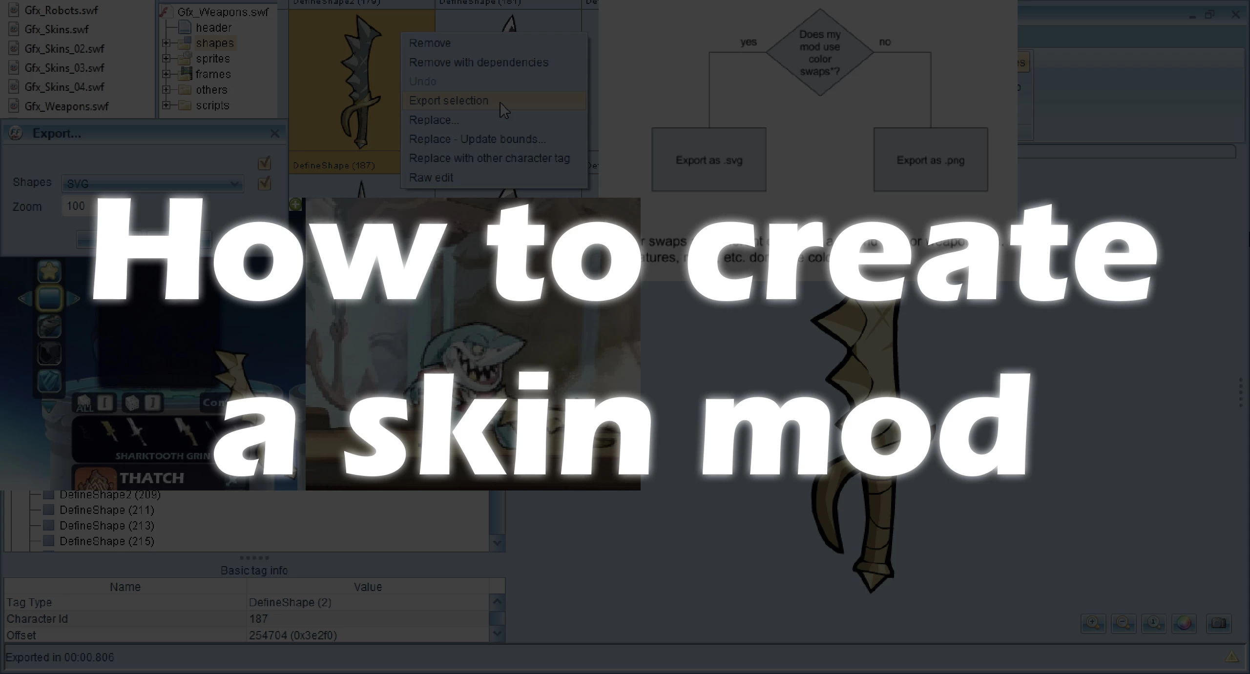 How To Create A Skin Mod Brawlhalla Tutorials - how to change skin color in roblox studio