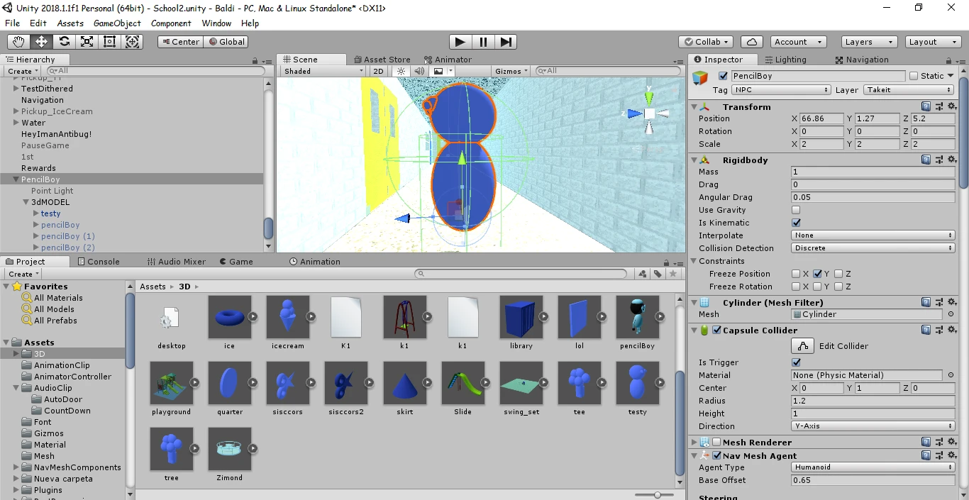 Additional Basics Characters (Baldi) - Download Free 3D model by  Johnthe3dModeler (@Johnthe3dModeler) [ae38f52]