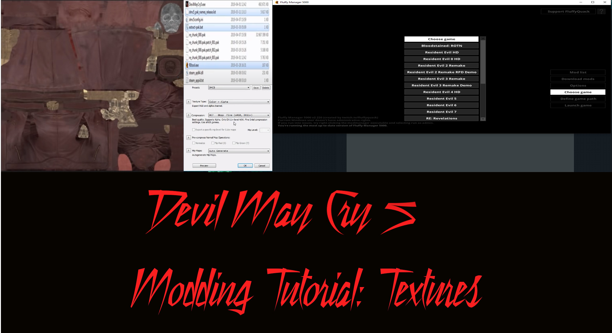 How to texture mod DmC: Devil May Cry 