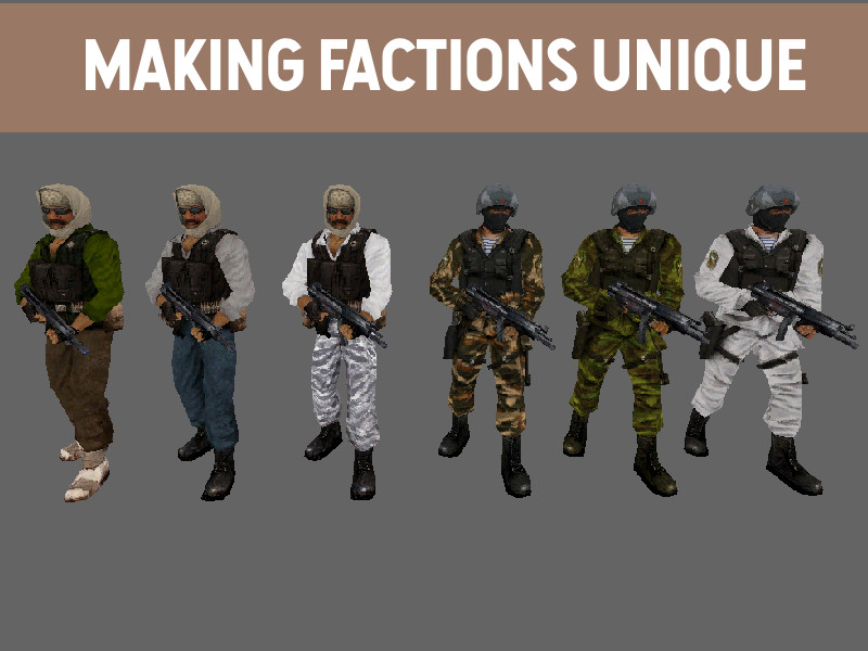 Making factions unique [Counter-Strike: Condition Zero Deleted