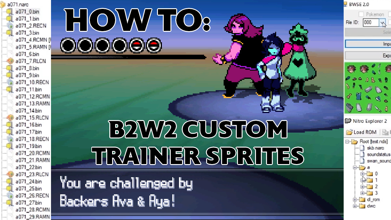 Comprehensive Guide For Custom Trainer Sprites Pokemon Black 2 And White