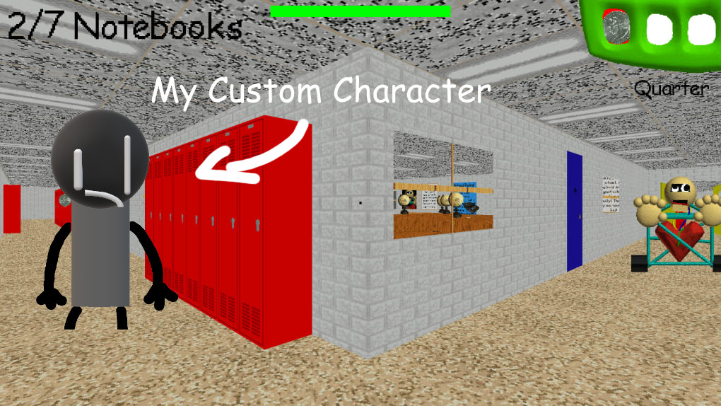 So I Used HaDerpNoobOffical's Anim8or Baldi Model To Create This Custom Baldi's  Basics Plus Title Screen (Credit To HaDerpNoobOffical) : r/BaldisBasicsEdu