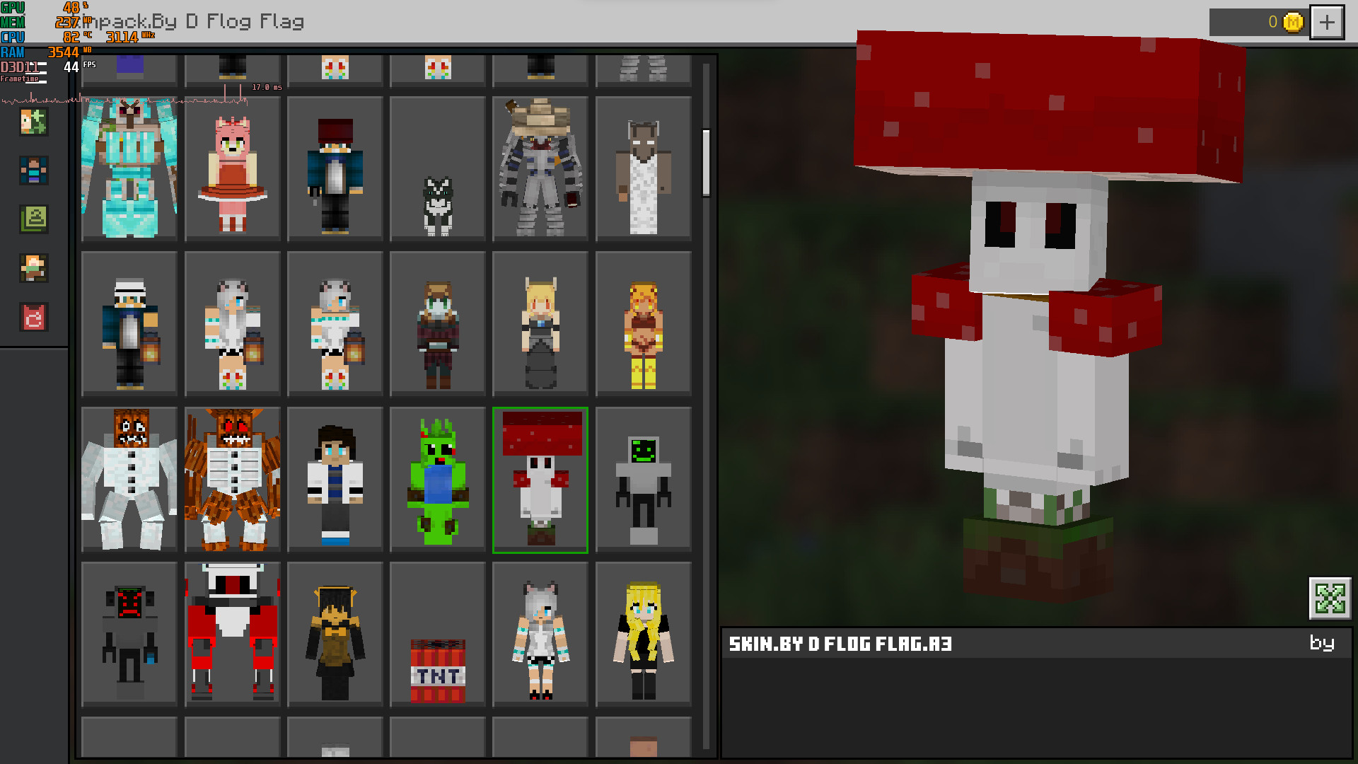 3D Skin Editor APP Minecraft Mod