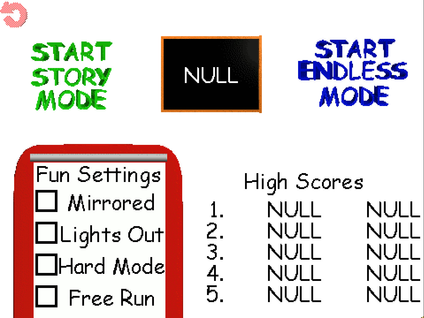 Baldi's Basics Classic Remastered: Null and Glitch Modes (No