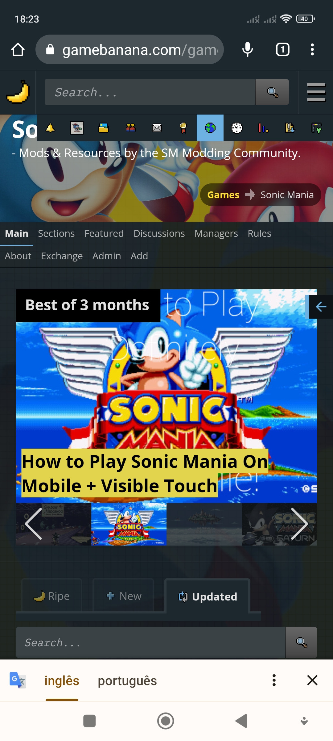 Sonic Mania ganha port em APK para Android - Mobile Gamer