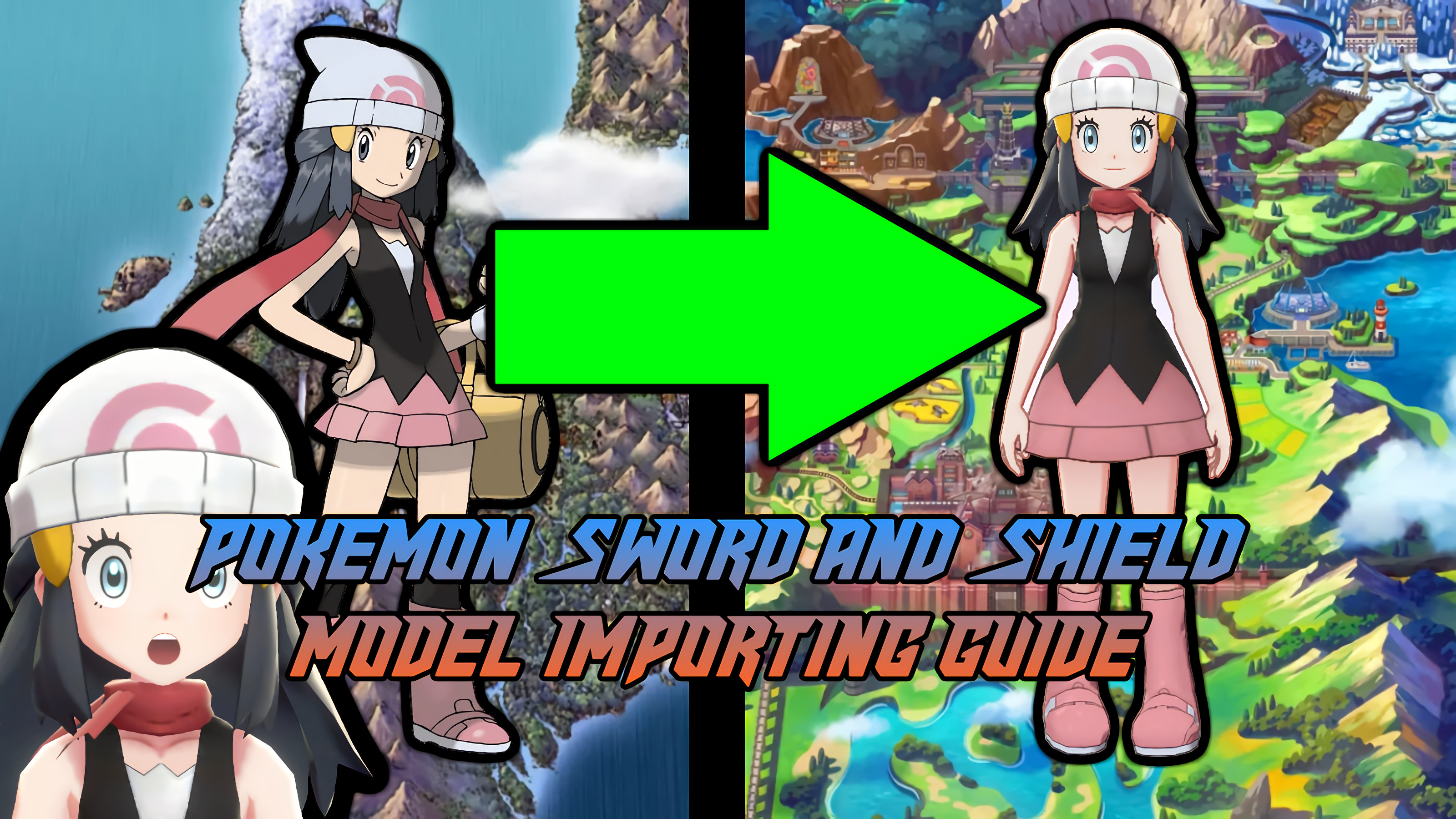 Blender How To Import Models Over Characters Pokemon Sword Shield Tutorials
