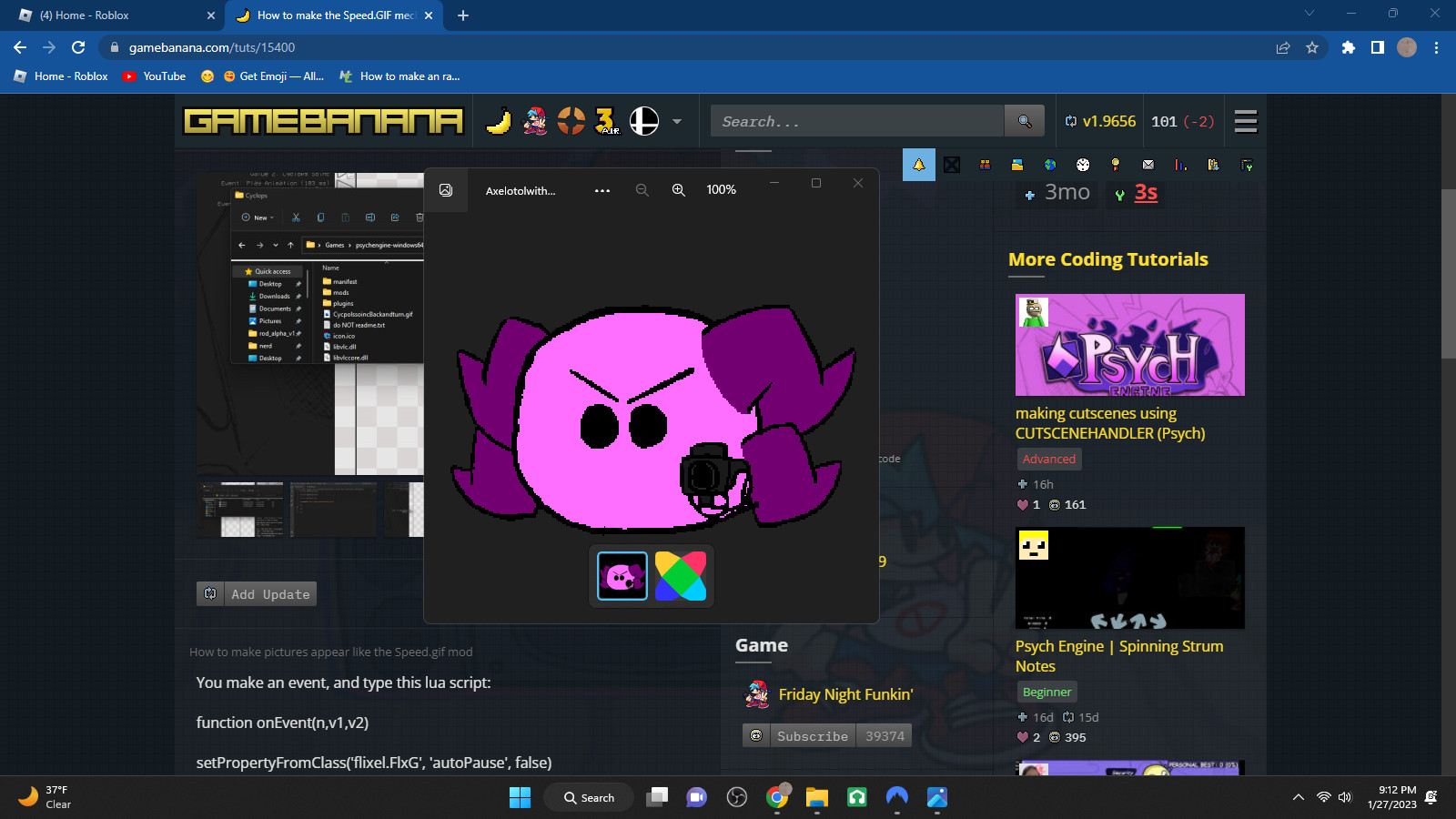 How to make gif pop up like speed.GIF in pysch! Tutorial for Friday ...