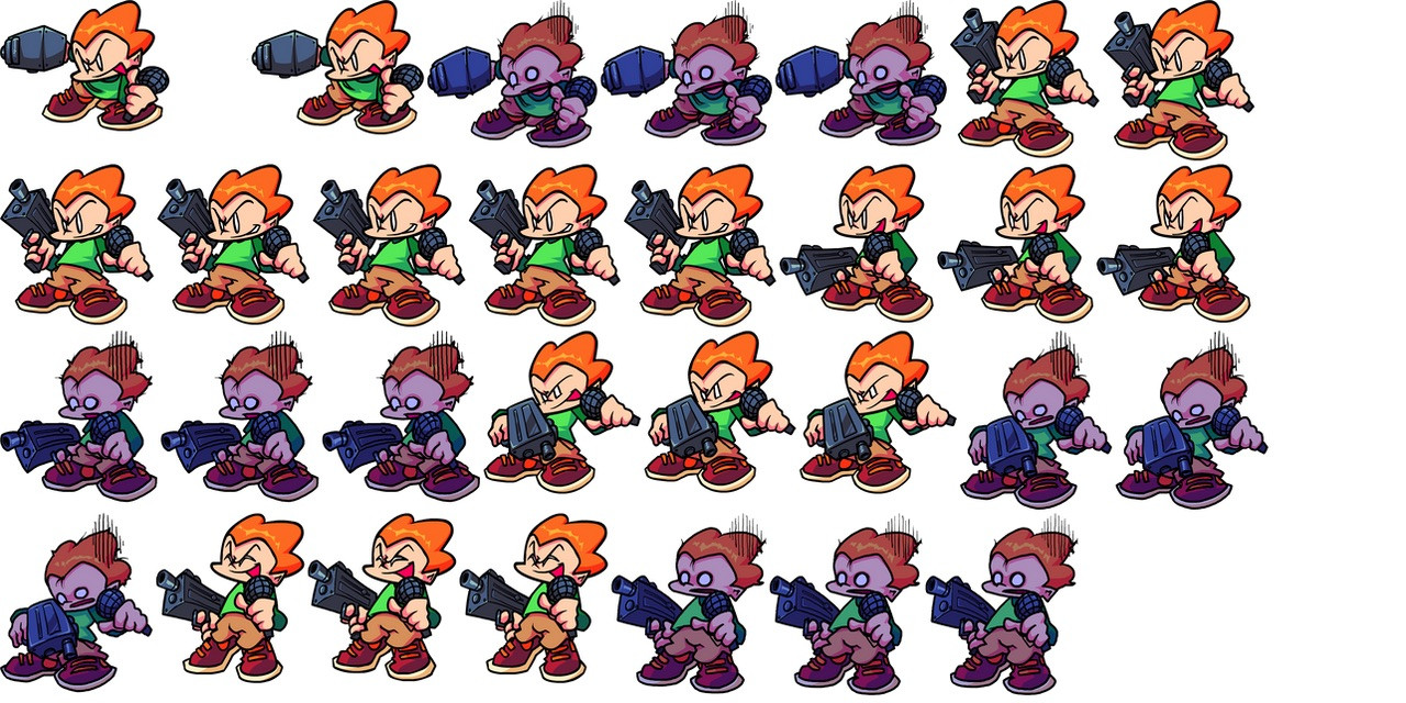 Decided to make an FNF spritesheet for N from Alphabet Lore. Also