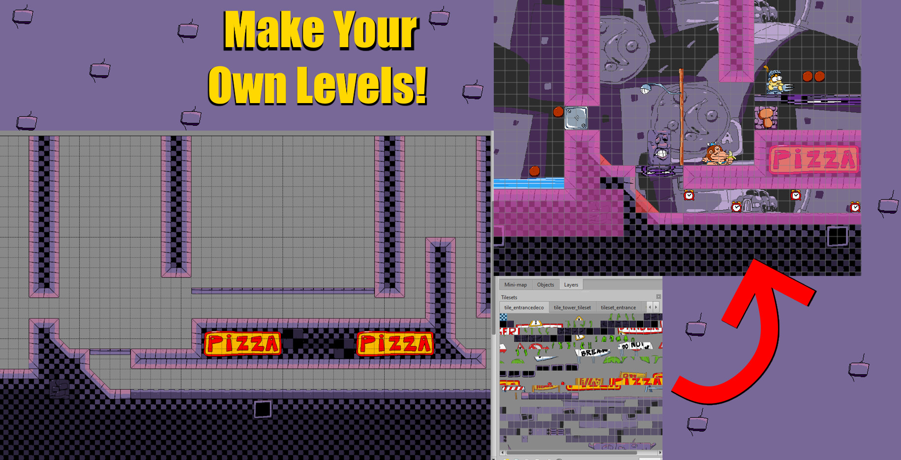 Editing Pizza tower font - Free online pixel art drawing tool