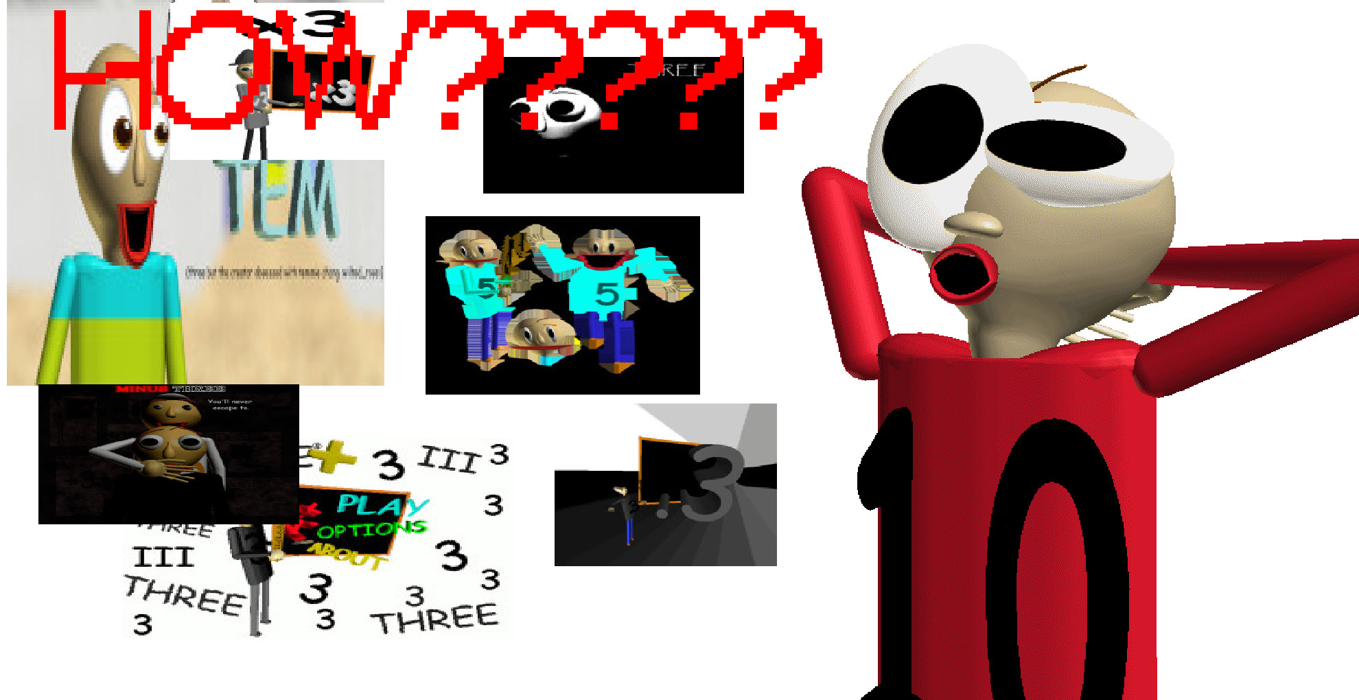 Baldi Rip Offs How to make a three ripoff Tutorial for Baldi's Basics | Baldi Tutorials