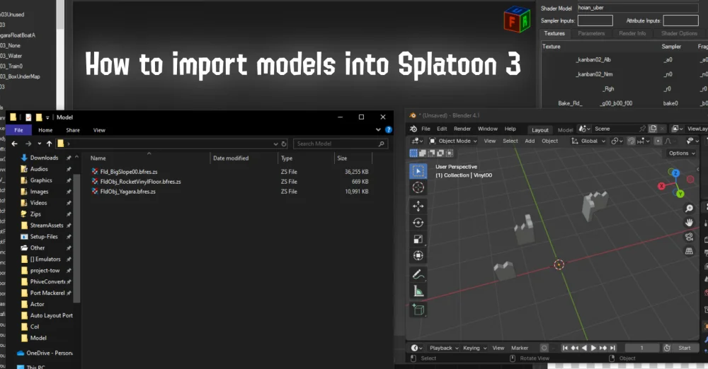 Splatoon 3 Tutorial How to import Models into Splatoon 3 Tutorial for Splatoon 3 | Splatoon ...