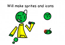 (closed sorry )will make sprites and icons for you