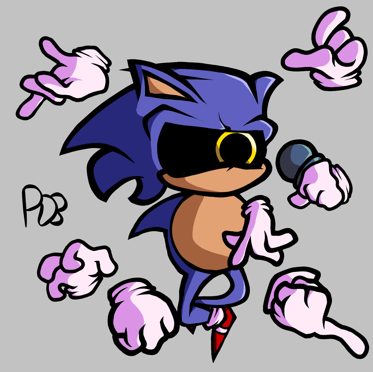 a quick sprite i made of sonic.err [Friday Night Funkin'] [Concepts]