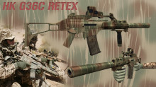 HK G36C in custom paint Retex