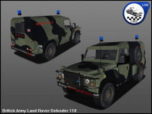 British Army Landrover Defender 110