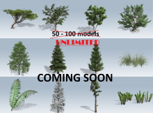 Photorealistic foliage models for Source
