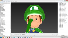 Baby Luigi over Ness