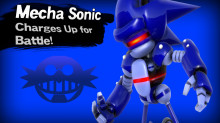 Mecha Sonic over Samus
