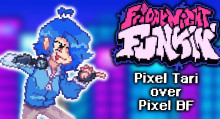 Pixel Tari over Pixel BF (SMG4 Pack Add-on)