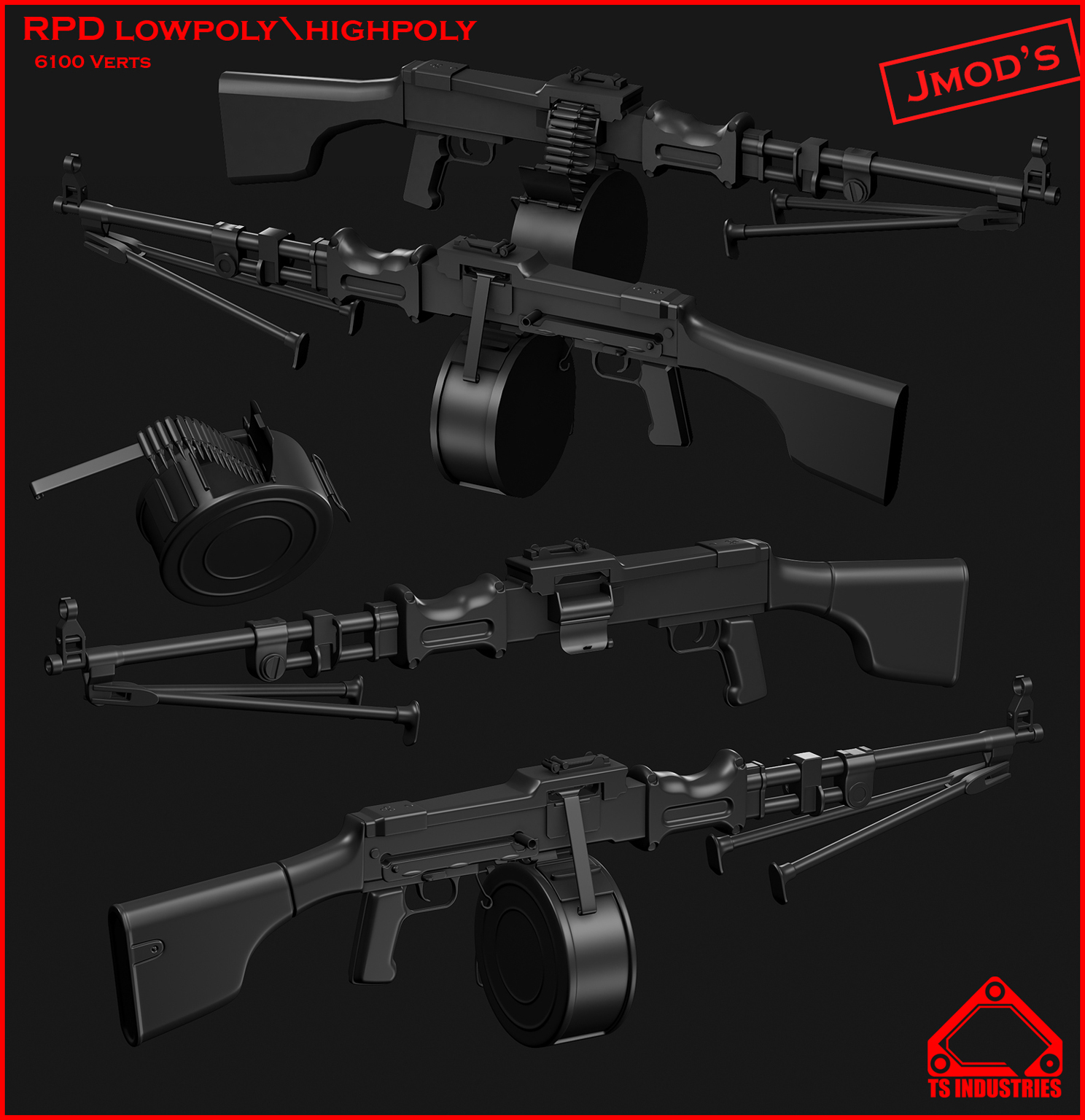 RPD : low & highpolies Work In Progress for GameBanana | GB Works In ...